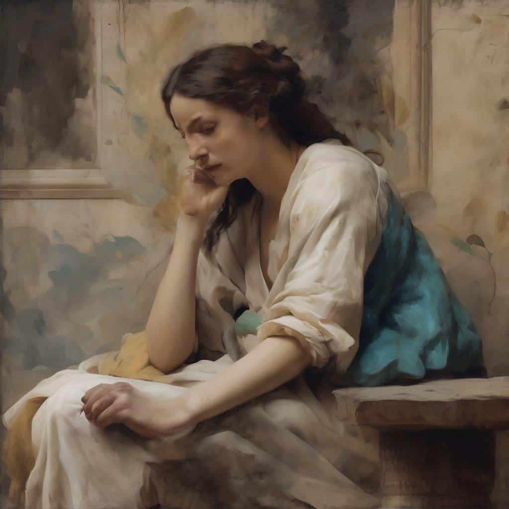 Παρουσίαση κλασικού πίνακα που επιρρέασε την σύγχρονη τέχνη, γυναικείο πορτρέτο σε ρεαλιστική στυλ.